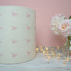 Blush Pink Just Bees Linen Drum Lampshade - Lolly & Boo - 2