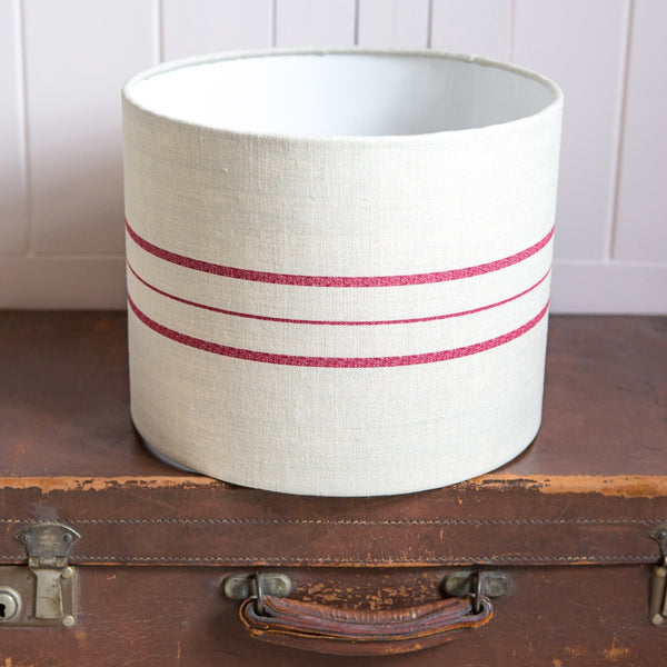 Peony & Sage Swiss Stripe Drum Lampshade - Lolly & Boo - 1