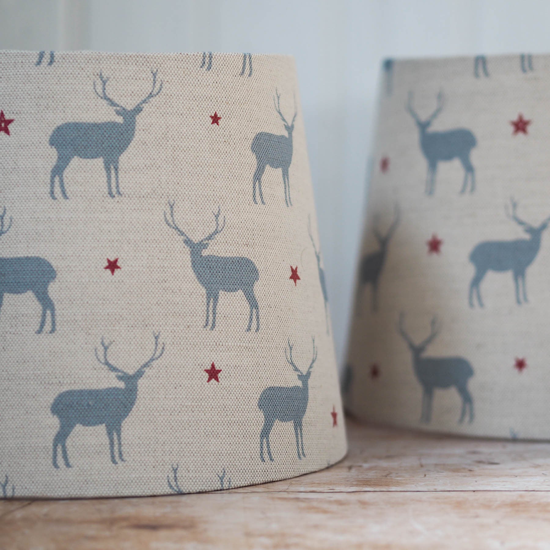Stag All Star Linen Lampshade Lolly Boo